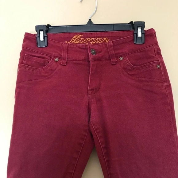 Delia’s Jeans Red Skinny Junior Size 3 - Picture 3 of 7
